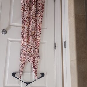 Bailey Blue Floral Maxi Dress - Red and White